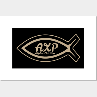 Ichthys fish Alpha Chi Rho Christianity Posters and Art